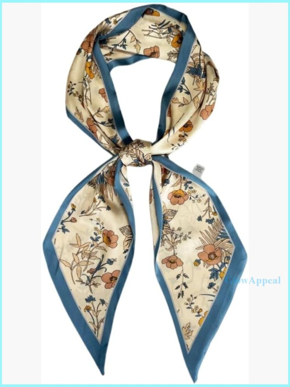 Silk Feel Polyester Scarf 15x150cm Lightweight Headwrap Neck Tie Accessory